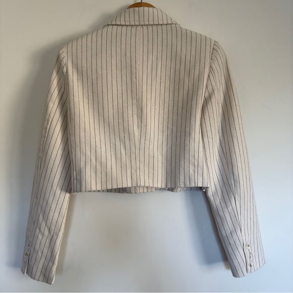 Jason Wu cropped striped blazer Size: Small - Picture 2 of 5